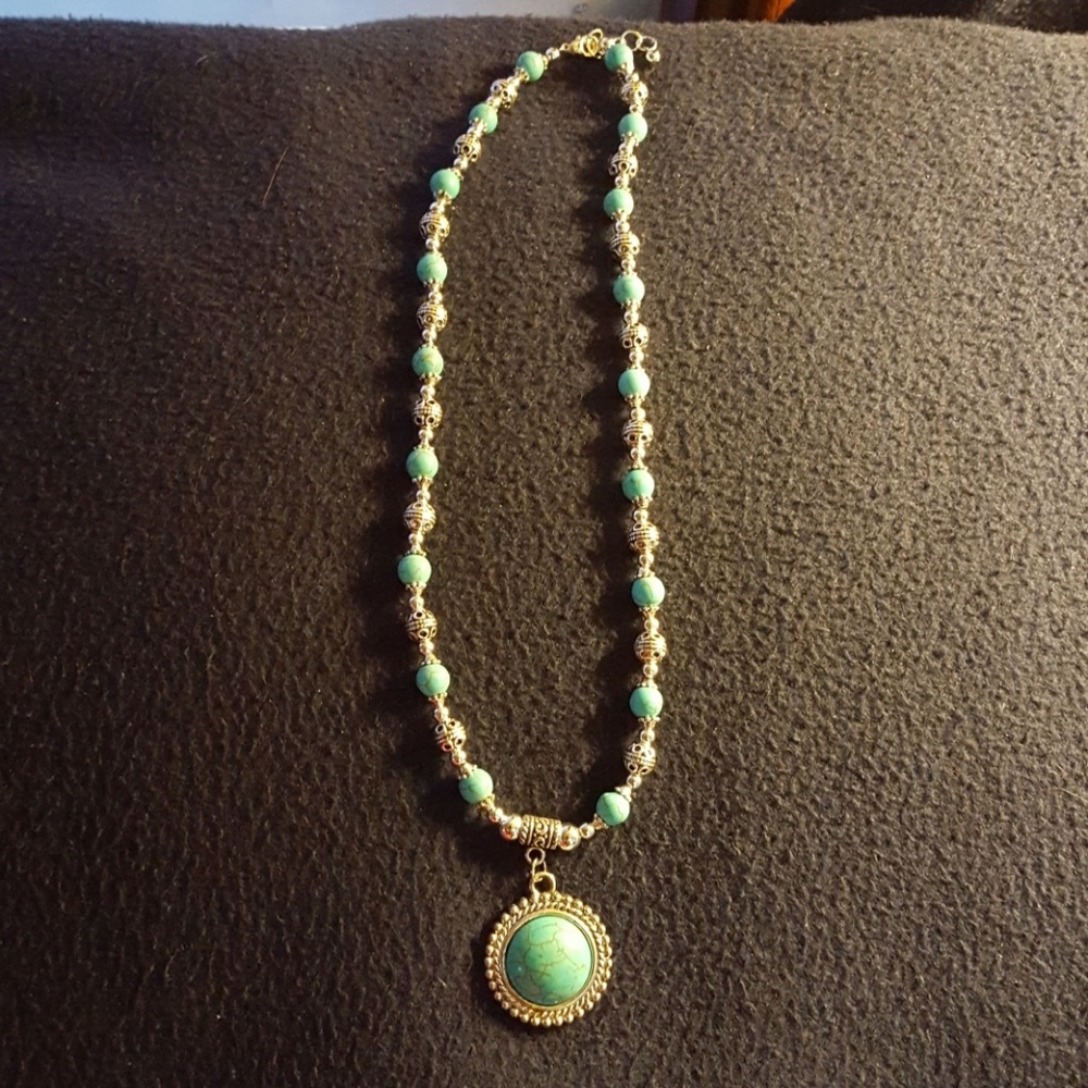 Handmade Turquoise 18" Necklace